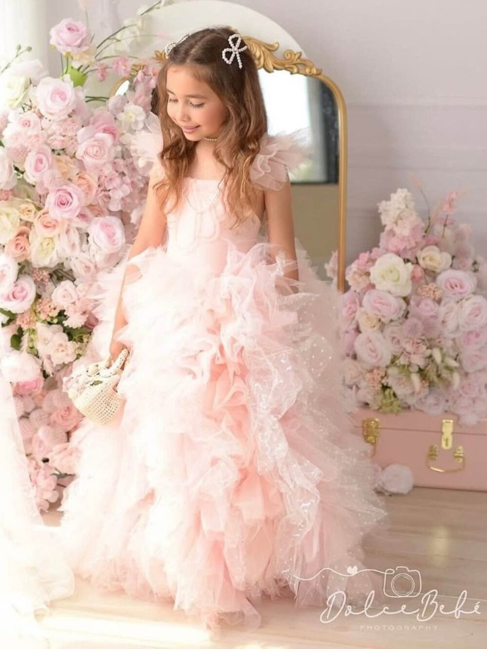 Dollcake Pink Love you Bunches Frock dress size 4